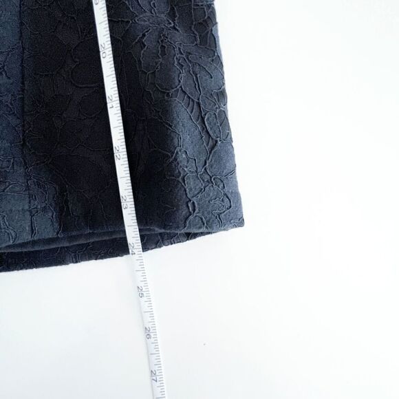 Solitaire Womens Blazer Jacket Embellished Lace Overlay Floral Black Small - Picture 8 of 9